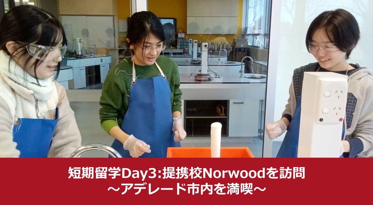 短期留学 Day3：提携校Norwoodを訪問！アデレード市内を満喫